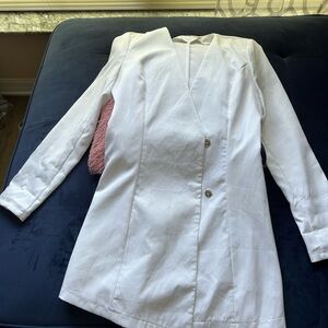 Boohoo White Blazer Coat . Just need to wash offs
